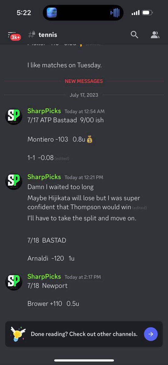 CAPPERS LEAKED on Twitter: "SharpPicks & TheTennisCapper"