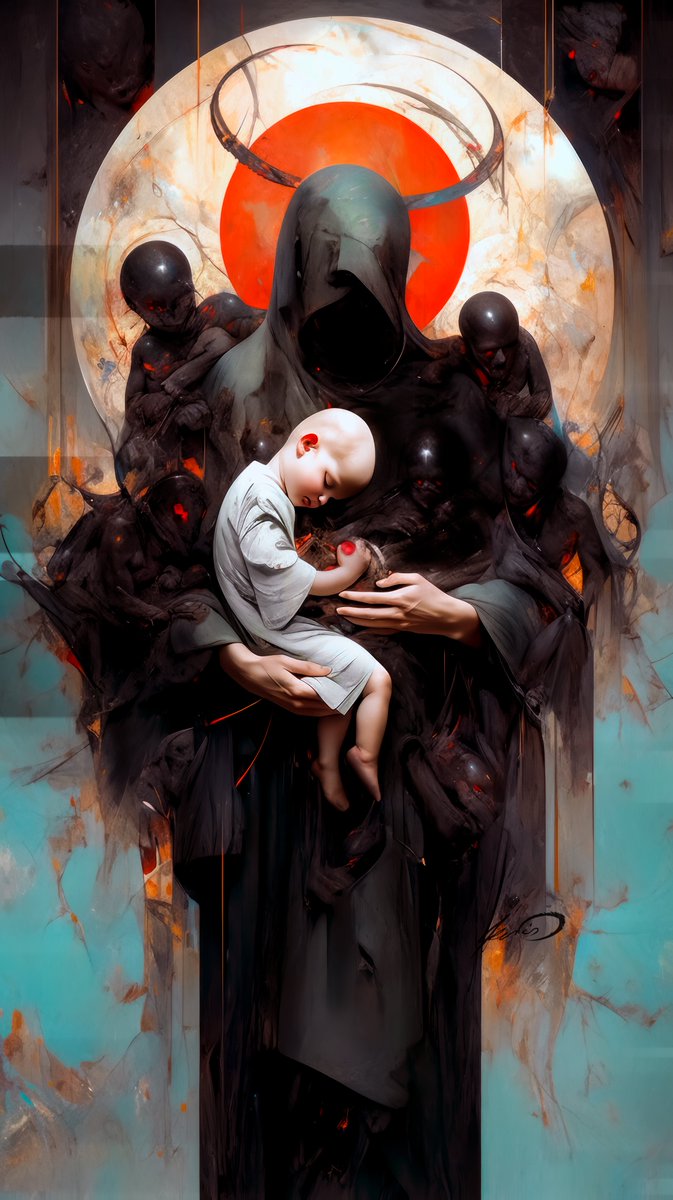 AlexisFalkas's tweet photo. Gn beloveds.

I continue the series with something that hurt me a lot to do, touch a very close experience. 
That's how I like to think that he left, not in pain but surrounded by love.

Blessed heresy:    
"Loved death" 🖤(5) https://t.co/CFYs3nWOQs