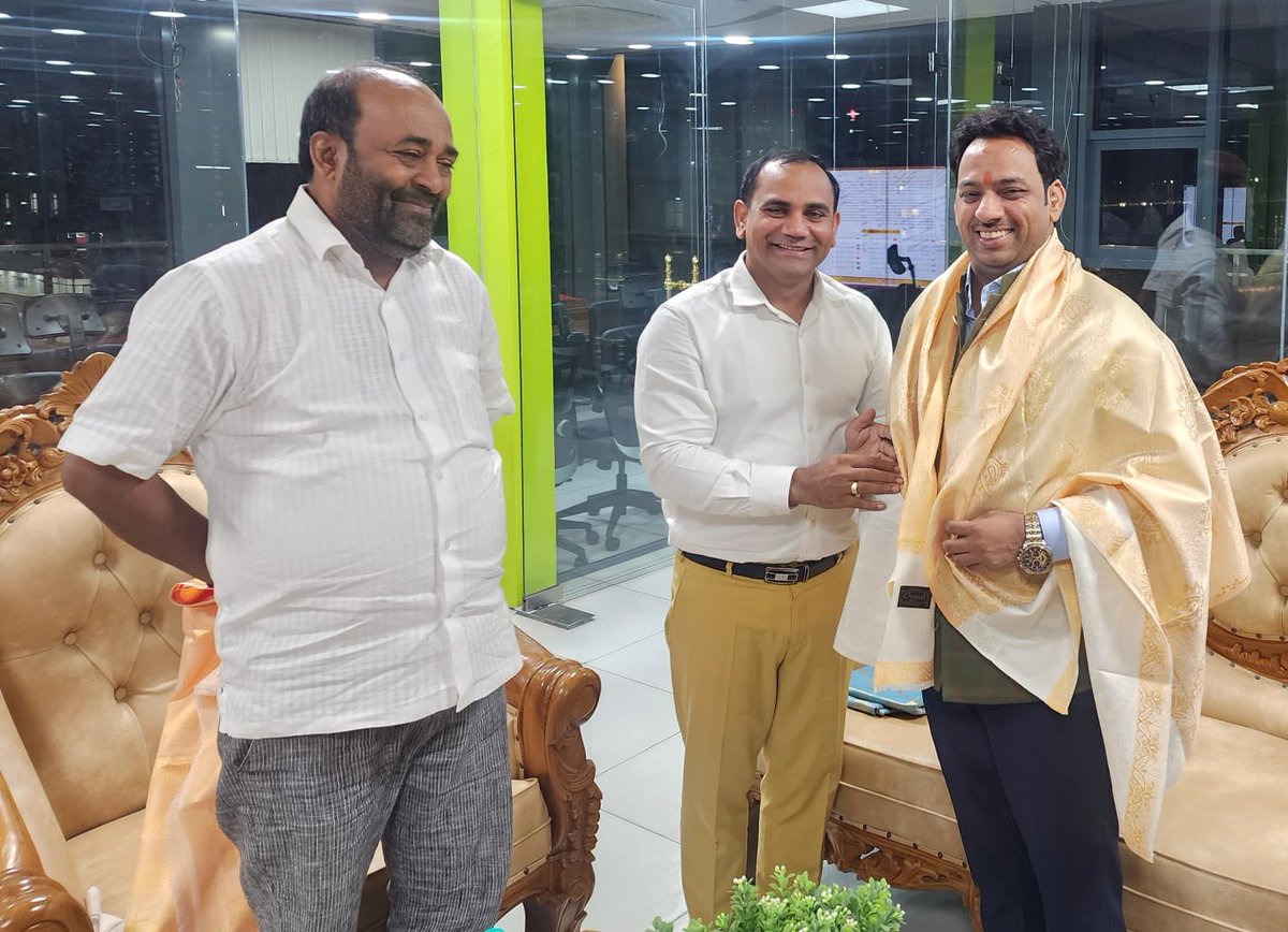 "Thrilled to host Vinay Tendulkar Ji, Rajya Sabha Member, &amp; Dr. Santosh Yadav at Pulsus, Hyderabad. Engaging talks on the  Global Tech Summit &amp; G20 Affordable Healthcare Summits. Our thanks to Honourable Finance Minister Nirmala Sitaraman Ji &amp; Andhra Pradesh CM, YS Jagan Mohan