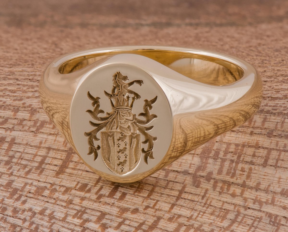 A crest is a component of a heraldic display, consisting of the device borne on top of the helm. Originating in the decorative sculptures worn by knights in tournaments and, to a lesser extent, battles, crests became solely pictorial after the 16th century.