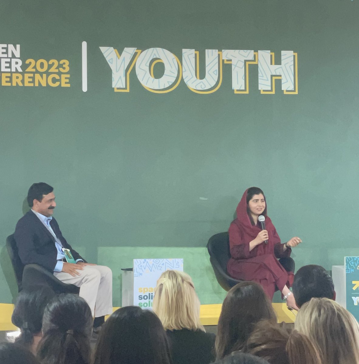RosengardL's tweet photo. 📢@Malala to young activists at #WD2023:

“Your activism is important. Keep taking it seriously. Keep dreaming!

I no longer believe 1 person can change the world, but it can start with 1 with collective action.

Don’t just influence decision-makers, be the decision-maker!” https://t.co/HuGY8pu9Sq