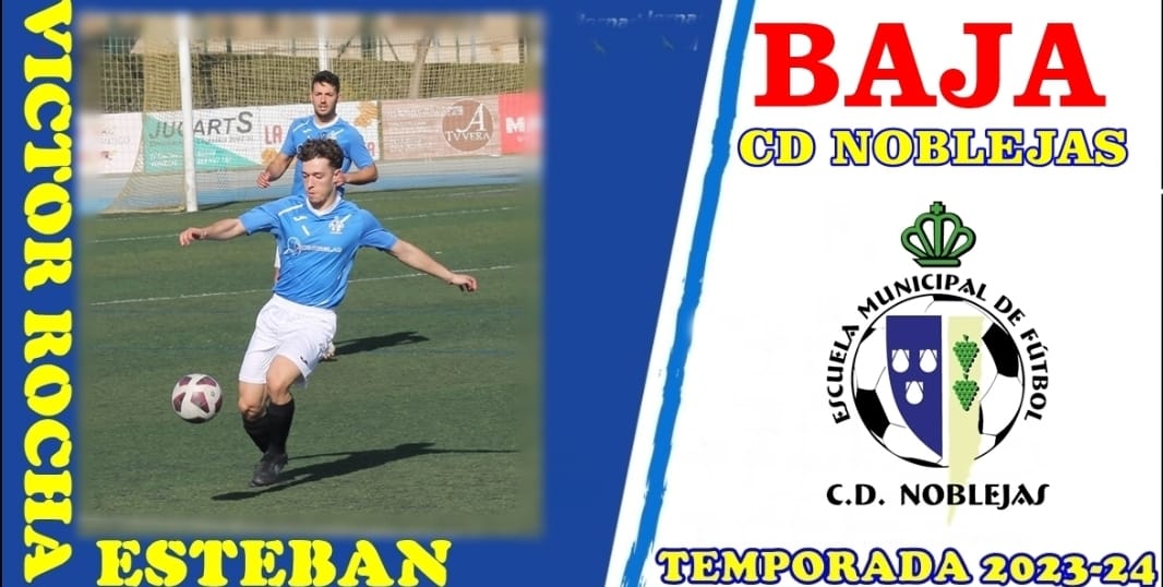 CDNoblejas's tweet photo. Baja: Víctor Rocha
No todo van a ser buenas noticias, hoy se despide del equipo, Víctor Rocha, tras estos dos últimos años vistiendo la camiseta azulona..
Cómo tú dices en las RRSS... Nos vemos pronto 😘😘
#LlegoNuestroMomento #vamosnoblejas https://t.co/GWJGkTRhWB