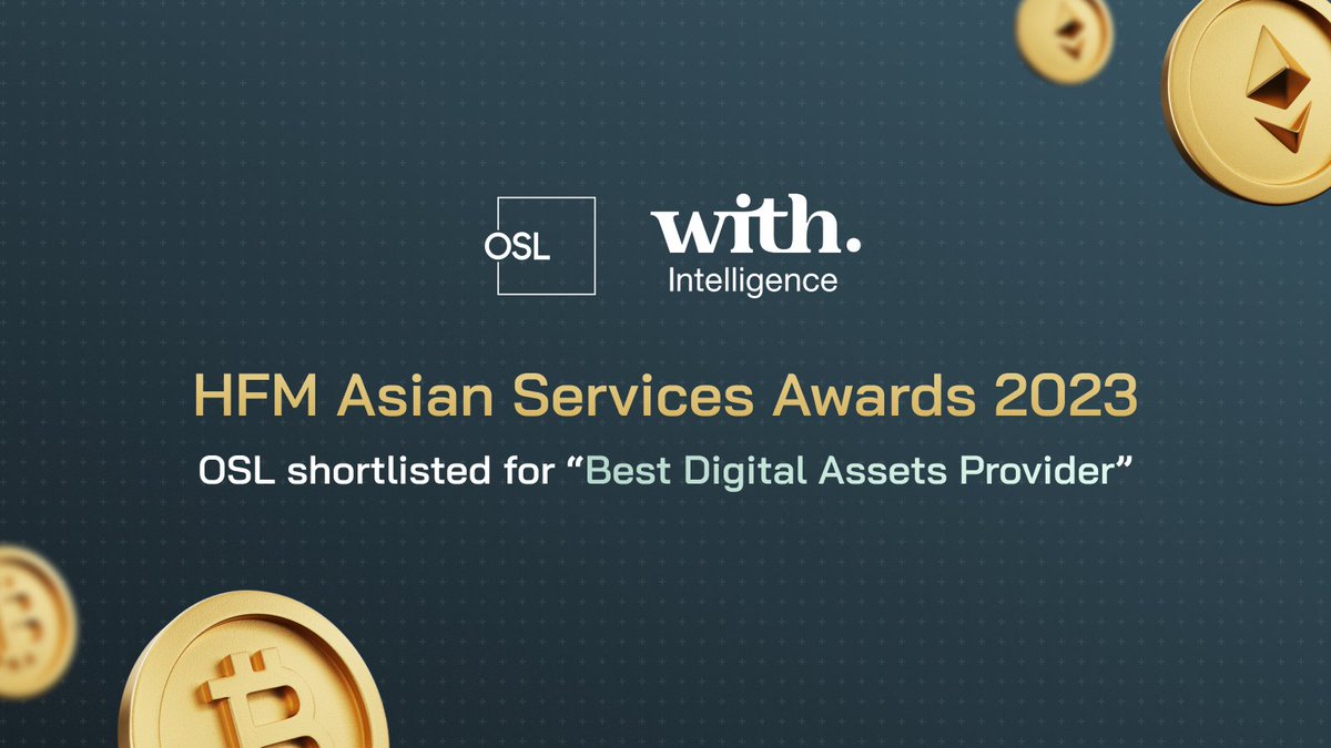 osldotcom's tweet photo. OSL has been shortlisted for the Best Digital Assets Provider at the HFM Asia Services Award 2023! 🏆✨

We want to extend our congratulations to all the industry players who have also been recognised. Despite the challenges in the digital assets industry, we remain positive and committed to delivering exceptional digital asset services. 🚀💪

@talostrading @HarukoTech @coinbase @CopperHQ 
#OSL #HFMAsiaServicesAward #DigitalAssets

🔎 Read more: https://t.co/yJ5YgUtegy