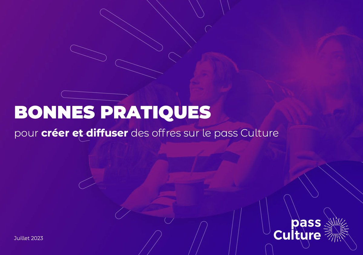 #BonnesPratiques 💡 Vous faites partie de nos nombreux partenaires culturels ? Découvrez notre guide pour créer et diffuser vos offres sur le #passCulture 👉 bit.ly/46PK2PH