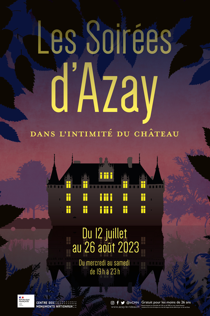 Cet été, je vous montre mon travail de graphiste.            

Château d'Azay-le-Rideau
Les Soirées d'Azay
2023
#azay #posterdesign #poster #illustration #affiche #chateauxdelaloire #LoireValley #chateaux #patrimoine