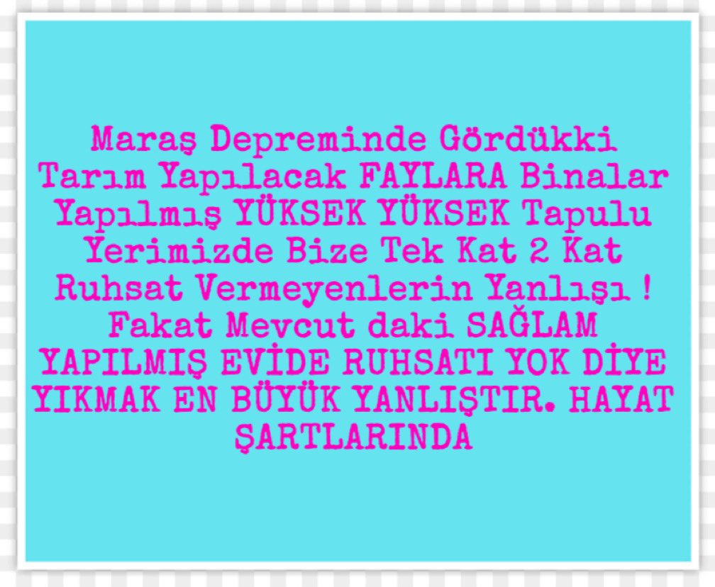 TAPUmuza Yıllarca RUHSAT Alamadığımızdan Mecbur Yaptık
#ekonomi Zorlukda #deprem in YIKMAdığı SAĞLAM EVi
Belediye-İDAREde
#KamuZararıYoksaYıkma sın

<a href="/RTErdogan/">Recep Tayyip Erdoğan</a>
<a href="/dbdevletbahceli/">Devlet Bahçeli</a>
@ErbakanFatih
<a href="/mehmetozhaseki/">Mehmet Özhaseki</a>
<a href="/memetsimsek/">Mehmet Simsek</a>
HazineyeKatkı #SağlamsaYapıKayıt
