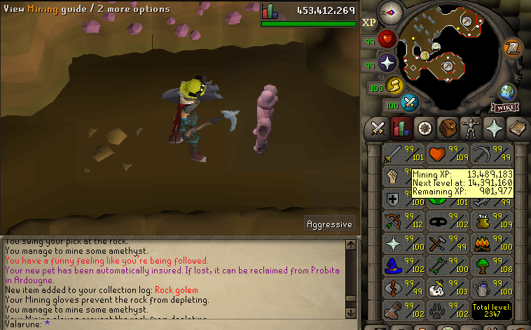 valarune's tweet photo. #18 Rock Golem. All Skillpets. https://t.co/SbnRE1Mvzm