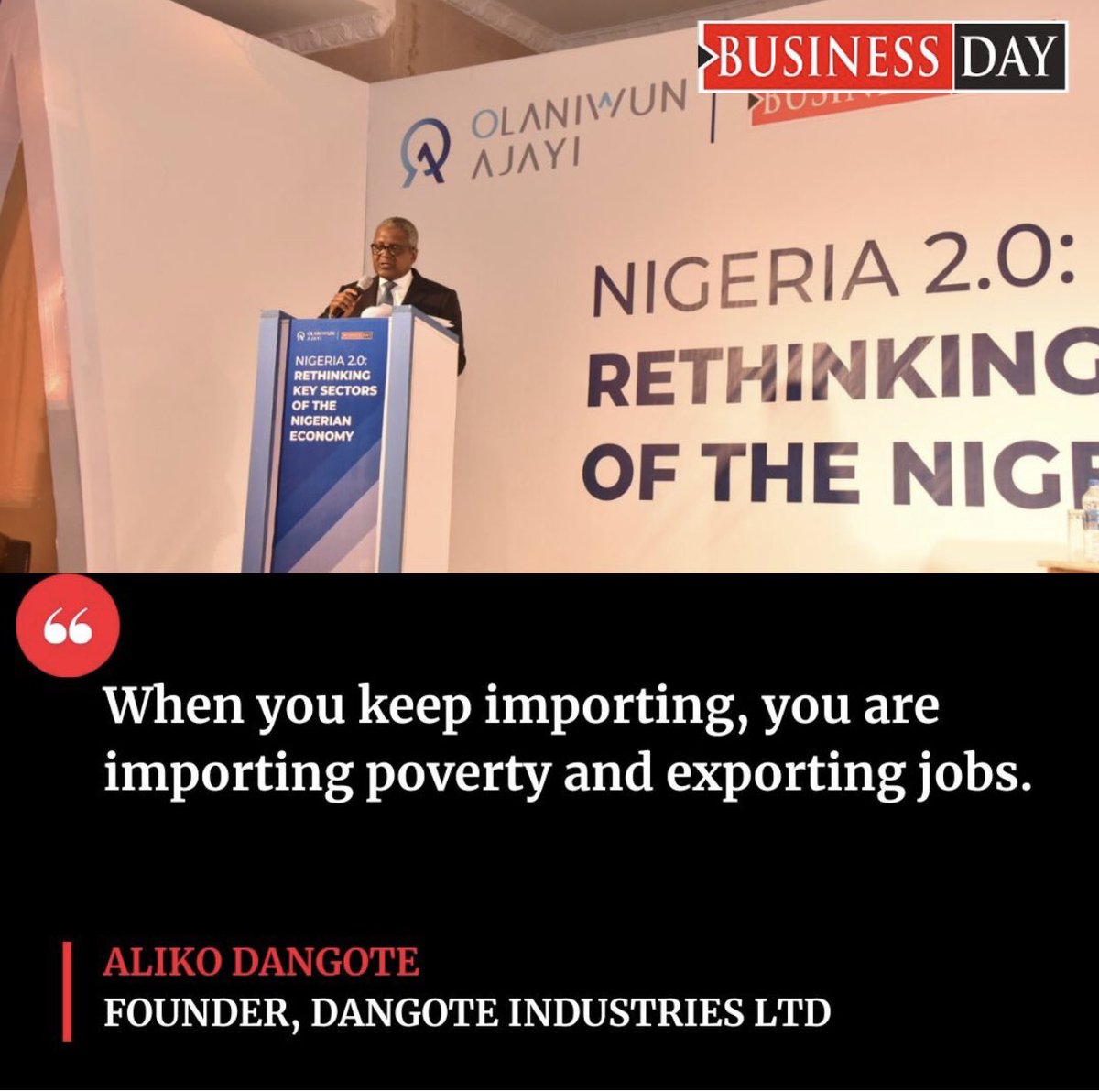 BusinessDayNG on Twitter "Quotes from Nigeria 2.0 Rethinking key