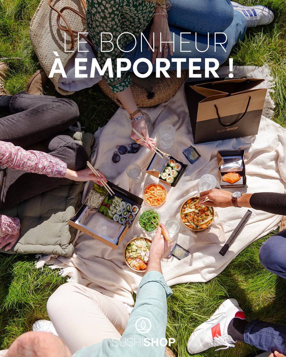 Passer chez Sushi Shop pour préparer votre pique nique, tout en profitant de 30€ offerts sur vos 3 prochaines commandes en ligne, soit 10€ par commande avec le code CLIC10 ! 😎 #SushiShop