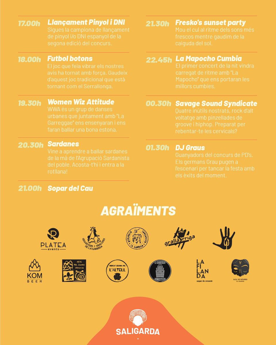 PROGRAMA SALIGARDA 2023🥳