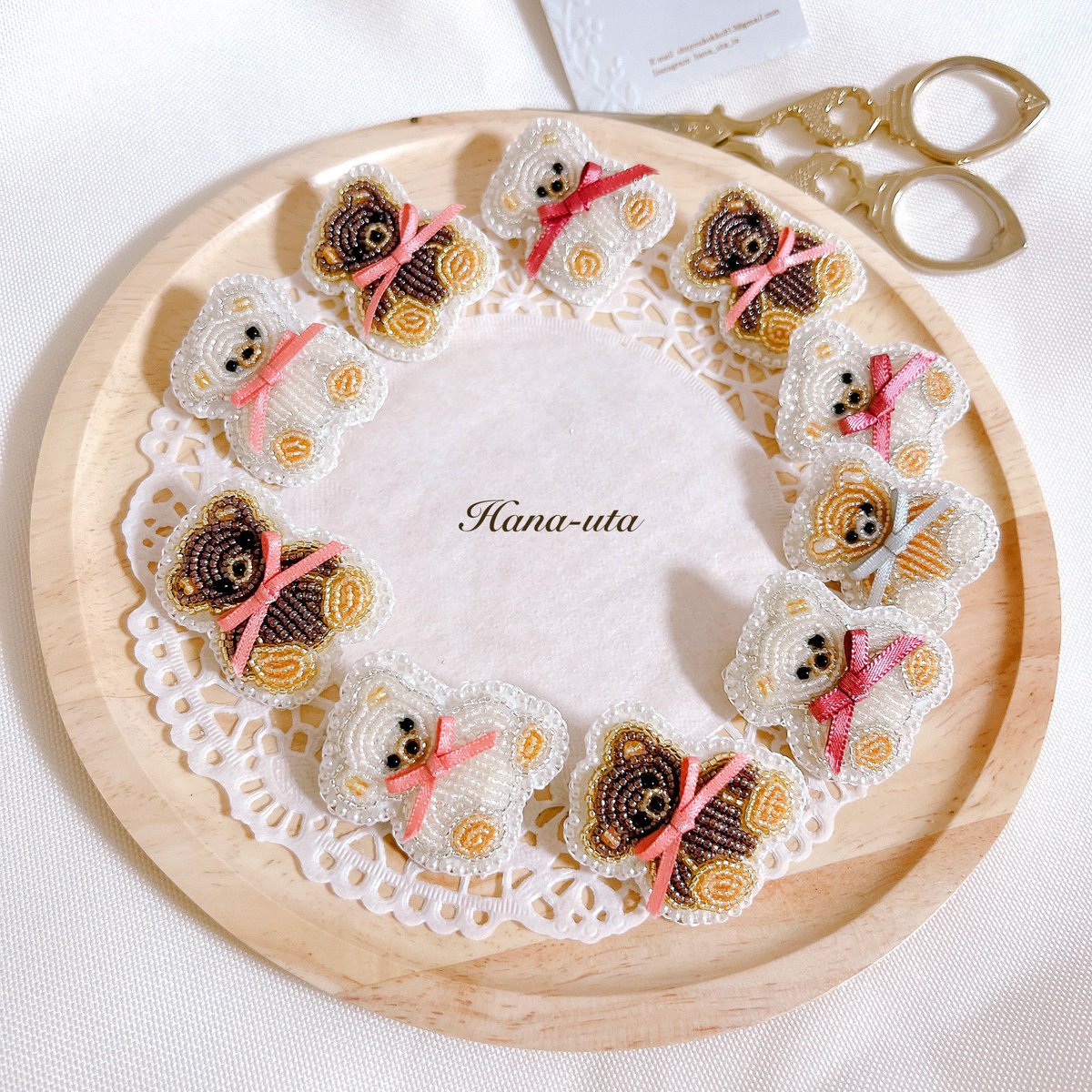 nyoko5270's tweet photo. こんばんは
久しぶりに作業をした感じが. 𓂃 🪡💦笑

仲間はずれが1匹いるんです😆
間違い探ししてみて下さい🤣

#ビーズ刺繍  #くまさん https://t.co/Saftt9TPgV