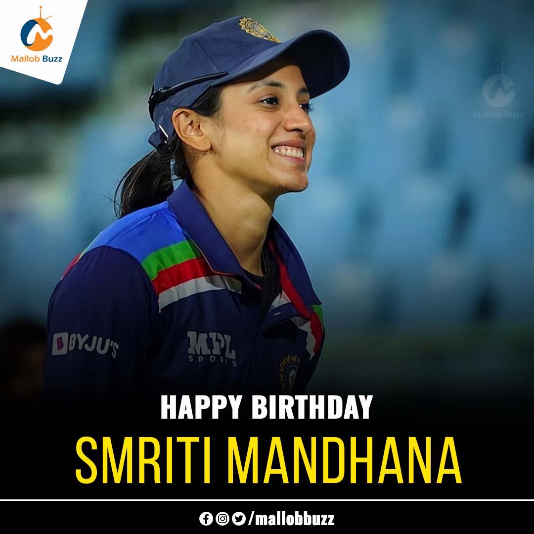 mallobmedia's tweet photo. Wishing a very happiest birthday to the opener of Womens India Team Smriti 

#HappyBirthdaySmritiMandhana #womensindiateam #openersmritimandhana #indianteam #smritimandhana18 #smritimandhana360 #mallob #mallobbuzz #mallobcompany https://t.co/boolu3lXVx