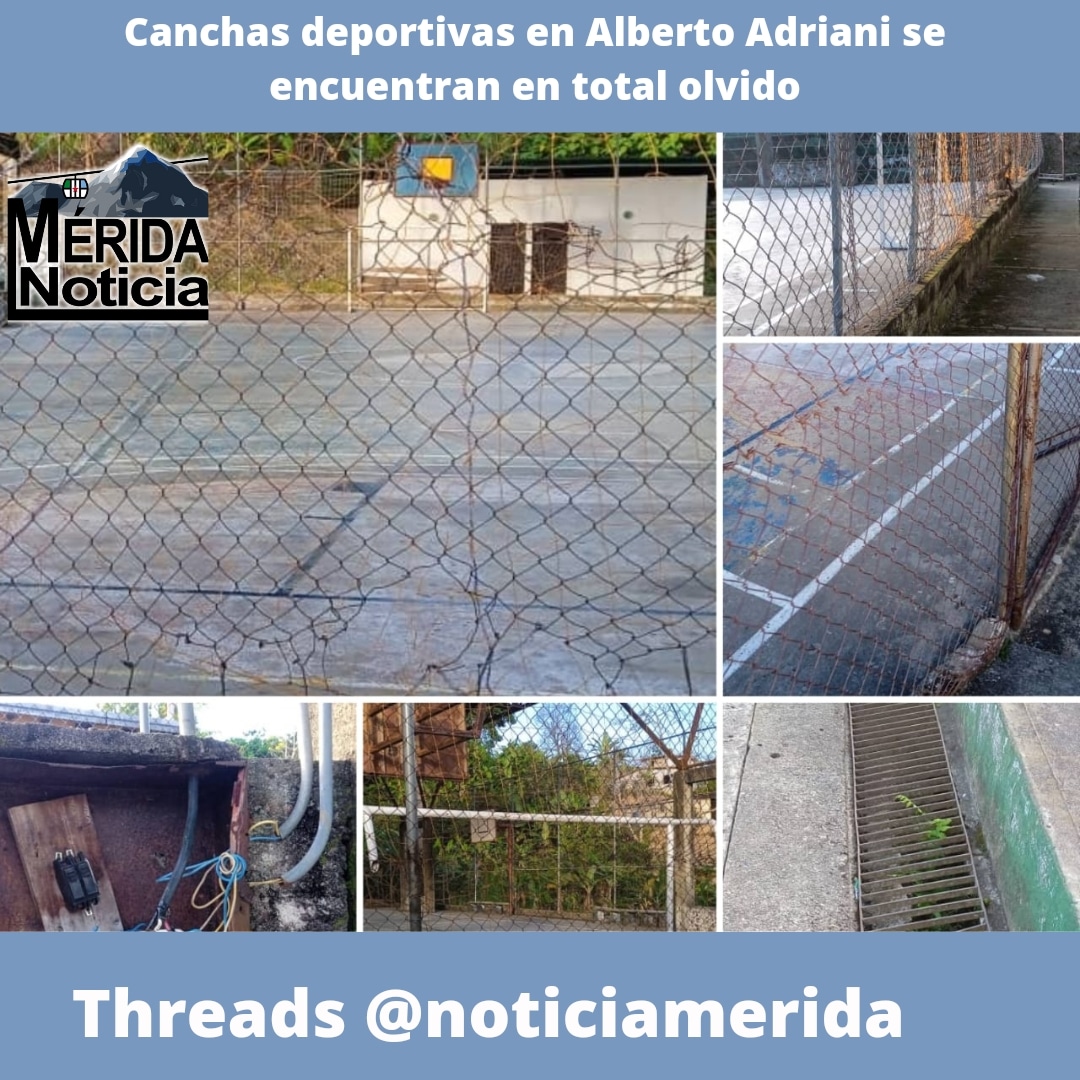 Mérida Noticia... ¡Es noticia!

Las canchas como: Finca Vigía vía al aeropuerto Juan Pablo Pérez Alfonso, Los Bloques, La Carabobo, Inam, La 14, Primero de Mayo, no reciben un "cariñito" en materia de pintura, arreglo de tableros y aros

<a href="/jorgegalvis/">jorge galvis</a>
instagram.com/p/Cu1ZdSZuj0x/…