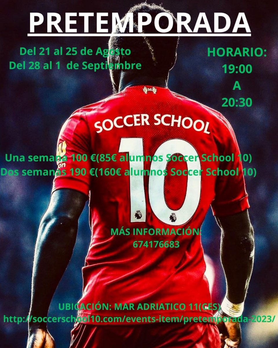 Soccerschool10's tweet photo. ¿Te lo vas a perder?
Rellena el formulario y no te quedes fuera!!!
https://t.co/w8j2zlxDHE https://t.co/7SLblCJoc6