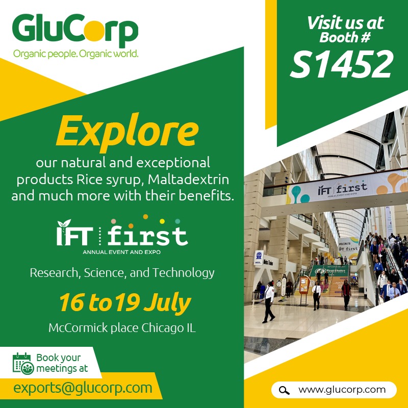 glu_corp's tweet image. Our team of experts will be on hand to answer any questions and guide you toward the perfect supplier for your product needs. Rice syrup, Maltodextrin, and much more with their benefits.

glucorp.com

#IFTFIRST #iftfirst2023 #Glucorp #food #organicfood  #iftchicago