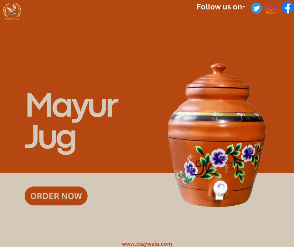 ClayWala's tweet photo. Claywala Mayur Jug
#claywala #mayurjug https://t.co/yu0Nx8OjtD