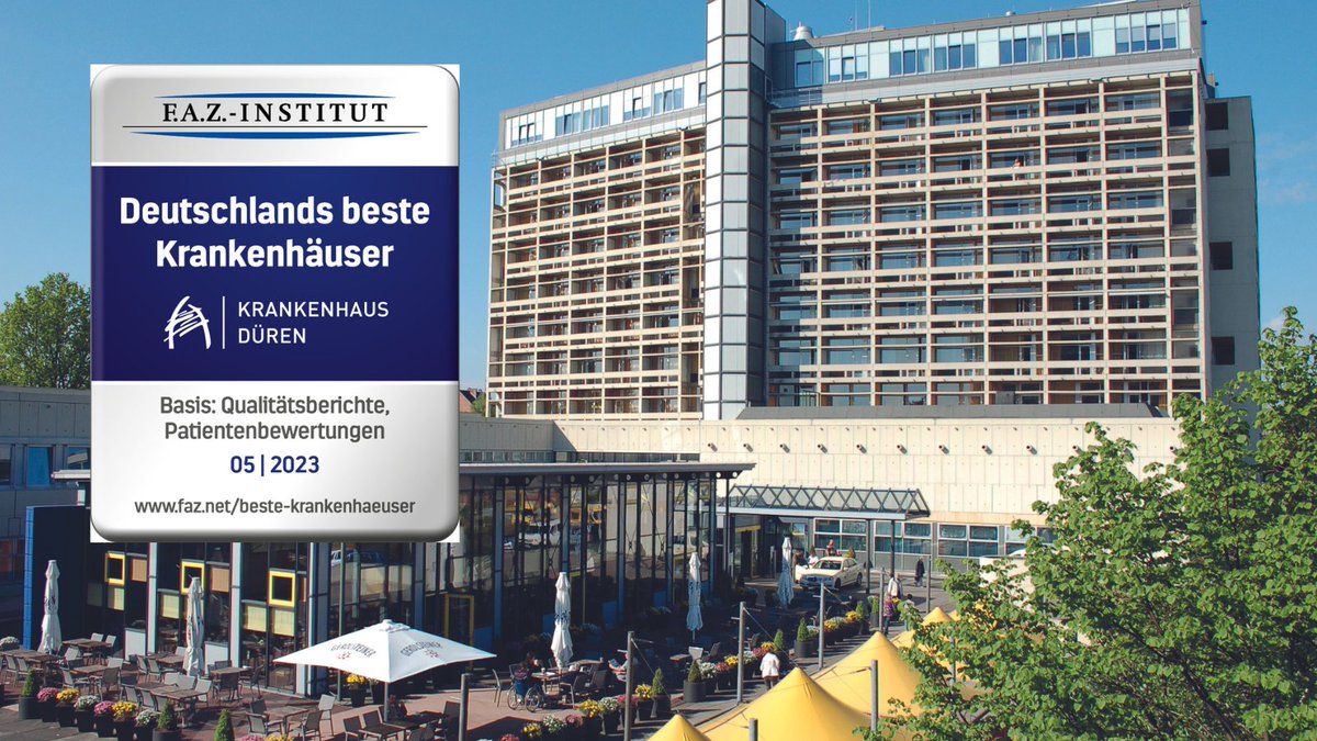 🎉 Krankenhaus Düren ausgezeichnet! 🏥🏆 Das renommierte FAZ-Siegel wurde verliehen und würdigt die hervorragende Arbeit des Krankenhauses. 👏🌟 Es ist eine große Anerkennung für das engagierte Team, 💙 #KrankenhausDüren #AusgezeichneteVersorgung #QualitätImGesundheitswesen"