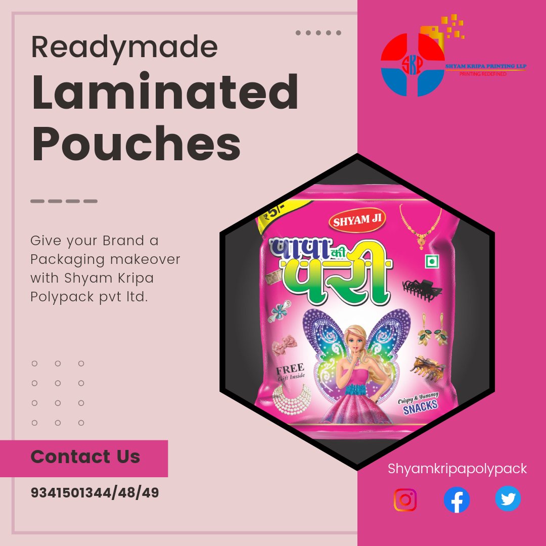 Shyam Kripa Polypack on Twitter "READYMADE POUCHES . Choose the best