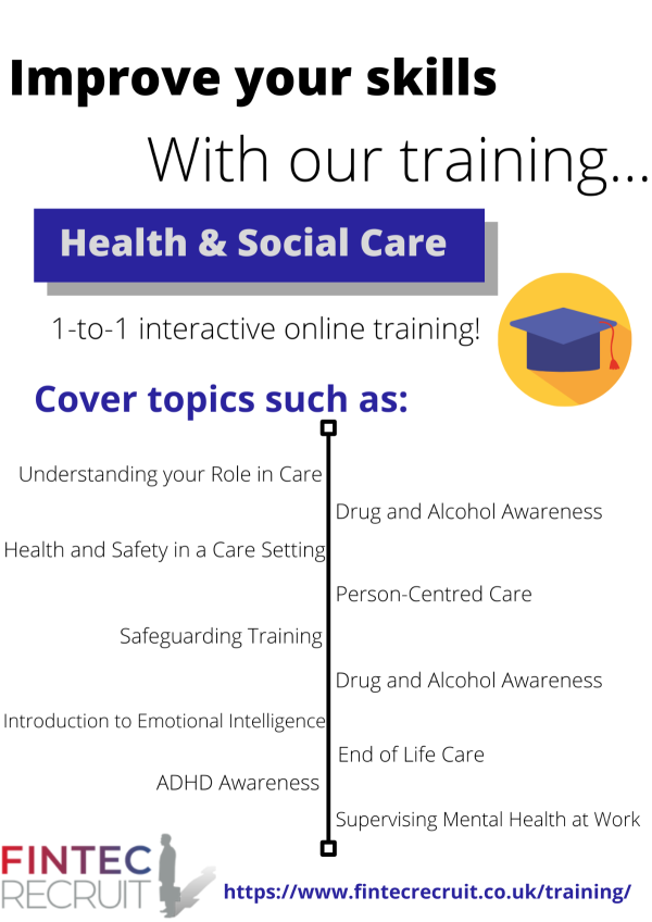 Health and Social Care Training with FINTEC recruit! Visit fintecrecruit.co.uk for more info. #skills #jobs #training #socialcare #health tinyurl.com/ycfxk45u