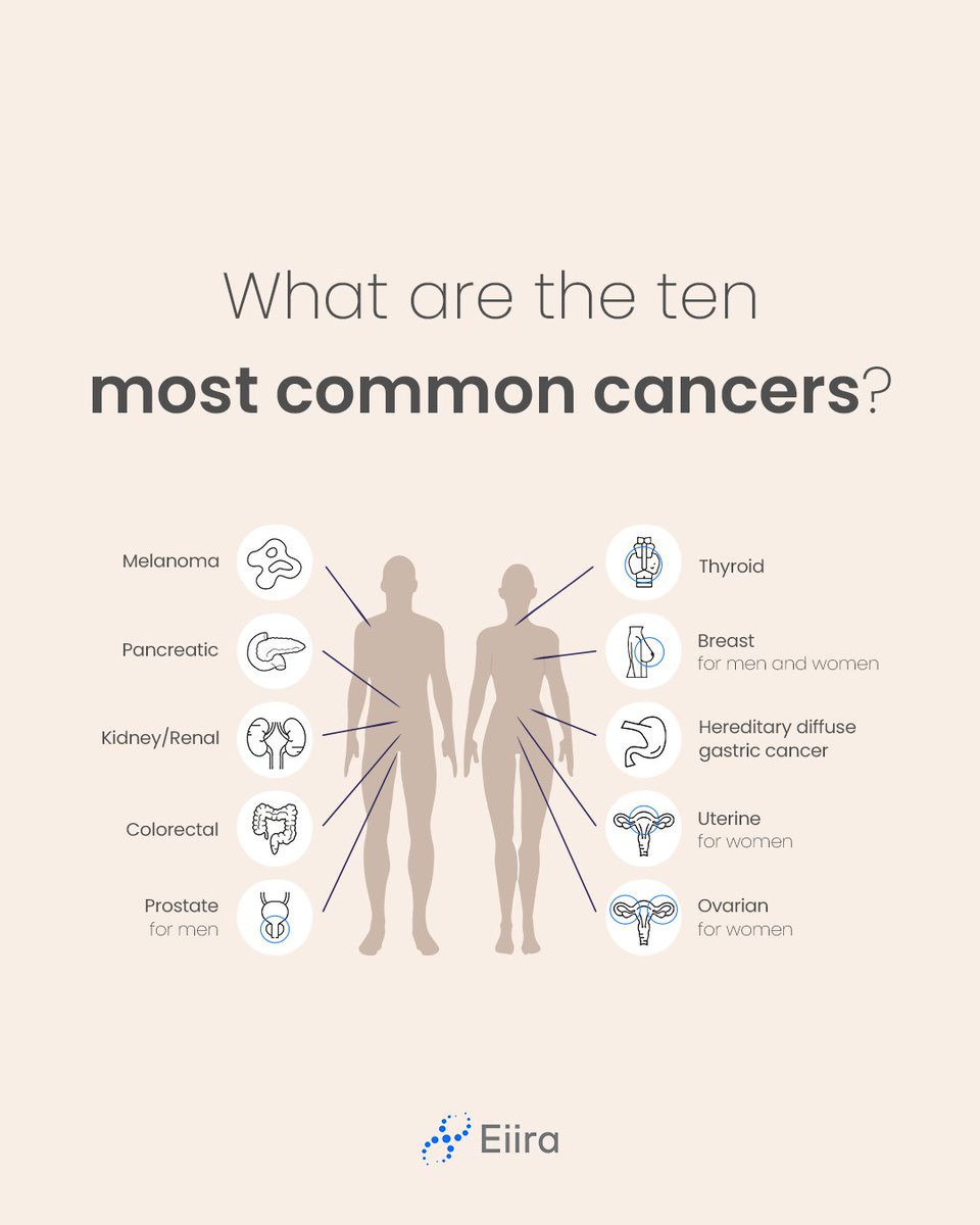 EiiraGenetics's tweet photo. Did you know that early detection significantly increases the chances of recovery, with over 90% success rate for many cancers? With Eiira Genetic Tests, you can discover your hereditary risks for 10 common types of cancer.

Learn more: https://t.co/g8YGGRTkh9 💙 https://t.co/Fhnwl7As6M