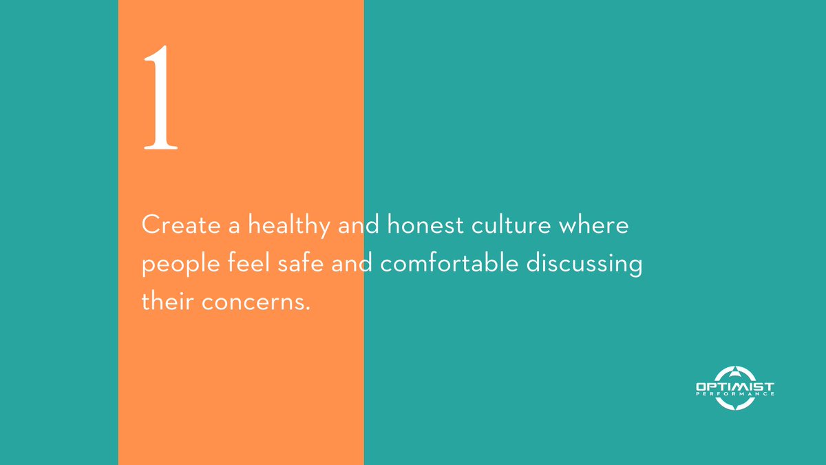 OptimistPerform's tweet photo. What can leaders do to reduce stress within their team? Tip 1 of 3:
β
Create a healthy and honest culture where people feel safe and comfortable discussing their concerns.
#employeeengagement #stressatwork #leadership #OptimistPerformance https://t.co/NBDkp6GwEJ