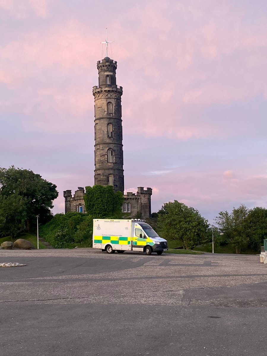 Scotambservice's tweet photo. 4:30am Sunrise at Calton Hill in #Edinburgh captured by Amanda Galbraith, Ambulance Technician. Thanks for sending in! #ScenicSAS https://t.co/RZomt5pILH