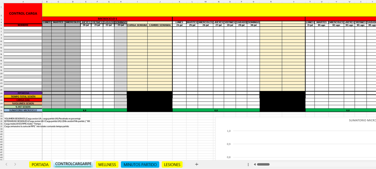 📊¿Quieres un Excel para cuantificar la carga de tu equipo de manera rápida y sencilla? 
-RPE, Wellness, Control de lesiones, Control de minutos⚽️🏀
-Válido tanto para formación como para club con pocos recursos. 
-Retweet 🔄
-Me gusta 🩷
