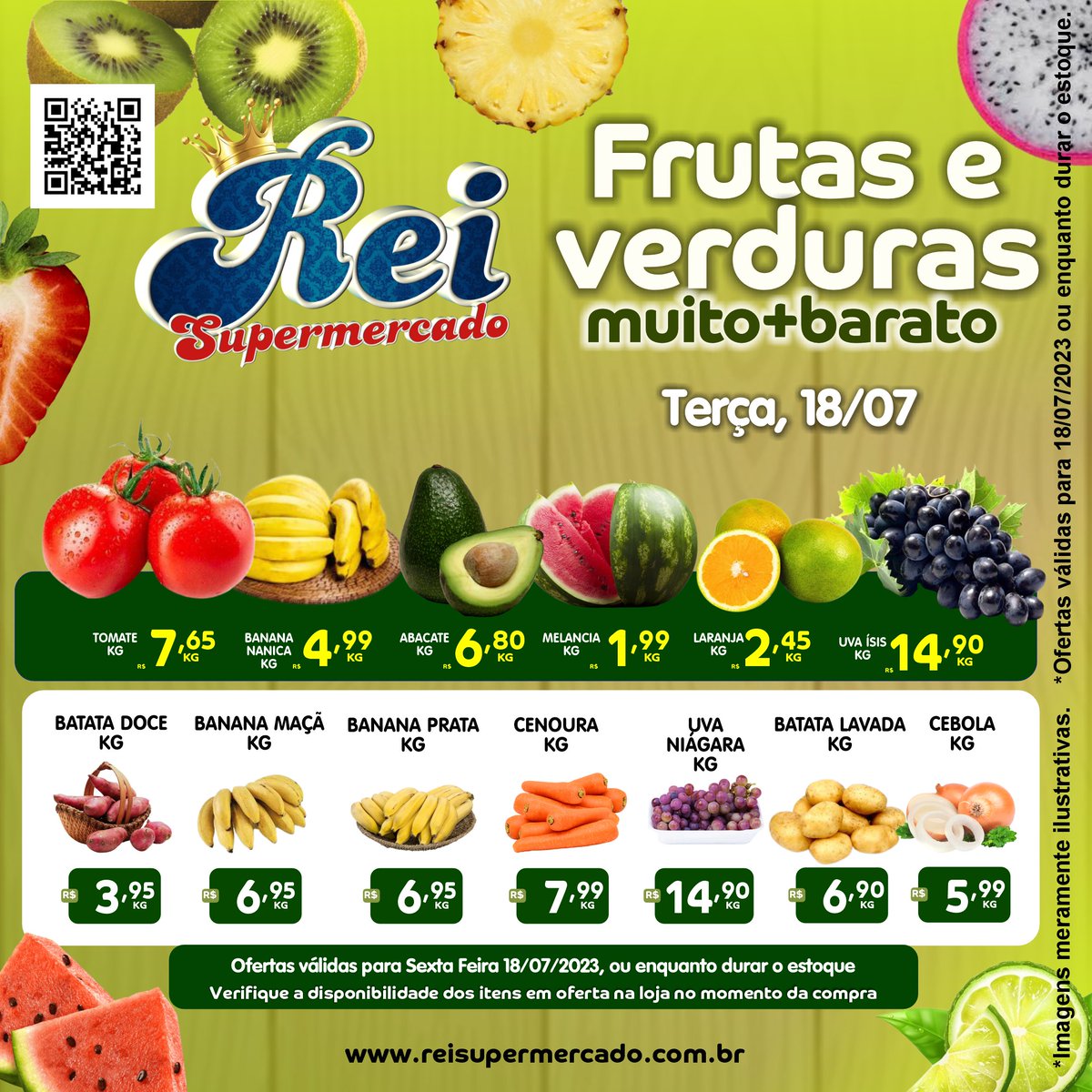 reisuper's tweet photo. Terça do Hortifruti no Rei Supermercado, confira nossas ofertas! Participe dos nossos sorteios! https://t.co/tnrdERUYDd