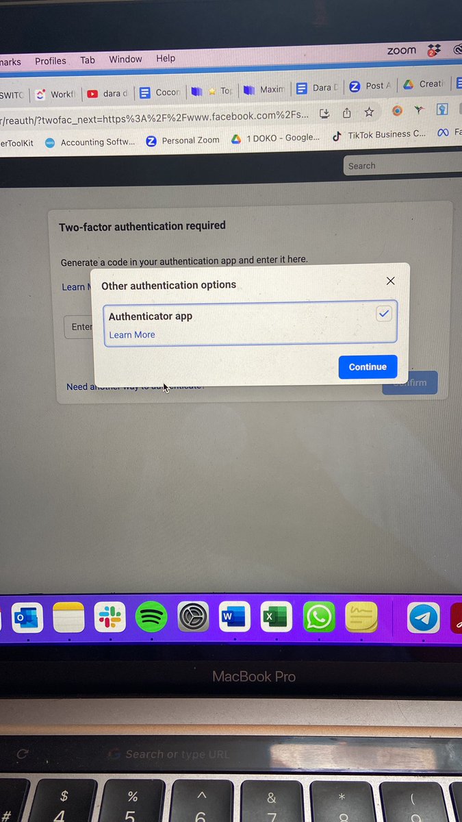 NgreenGree's tweet photo. @facebook I can’t secure my ID because only my two factor is only set to Authenticator app but I lost my phone and don’t have Authenticator app access anymore. So I’m stuck and can’t log in on new devices either due to not having access to the Authenticator app!!? Please help https://t.co/Rk3NbwTSVv