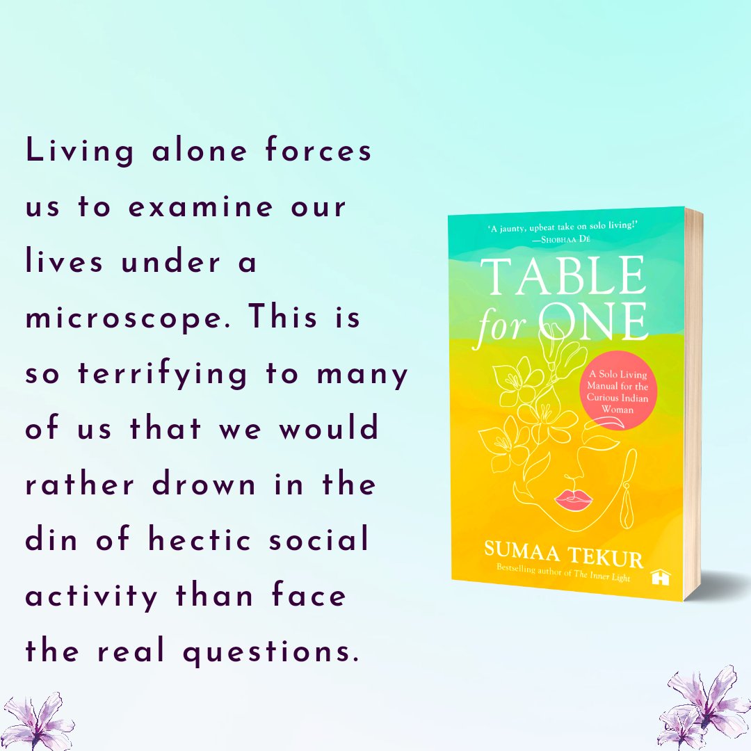 HayHouseIndia's tweet image. Table for One 🌸
.
.
.
.
.
.
.
#hayhouseindia #hayhouse #tableforone #sumaatekur #livingalone #sololiving #womeninindia #sololife