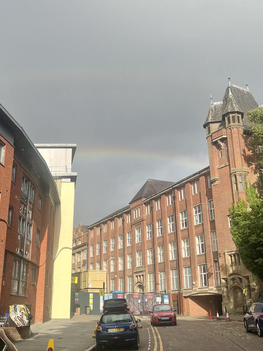 sallymohn's tweet photo. Miracles to be found after the darkness #rainbow #doublerainbows #Miracles #darkclouds #rainyday #uk #England https://t.co/RffnEUWQ9u
