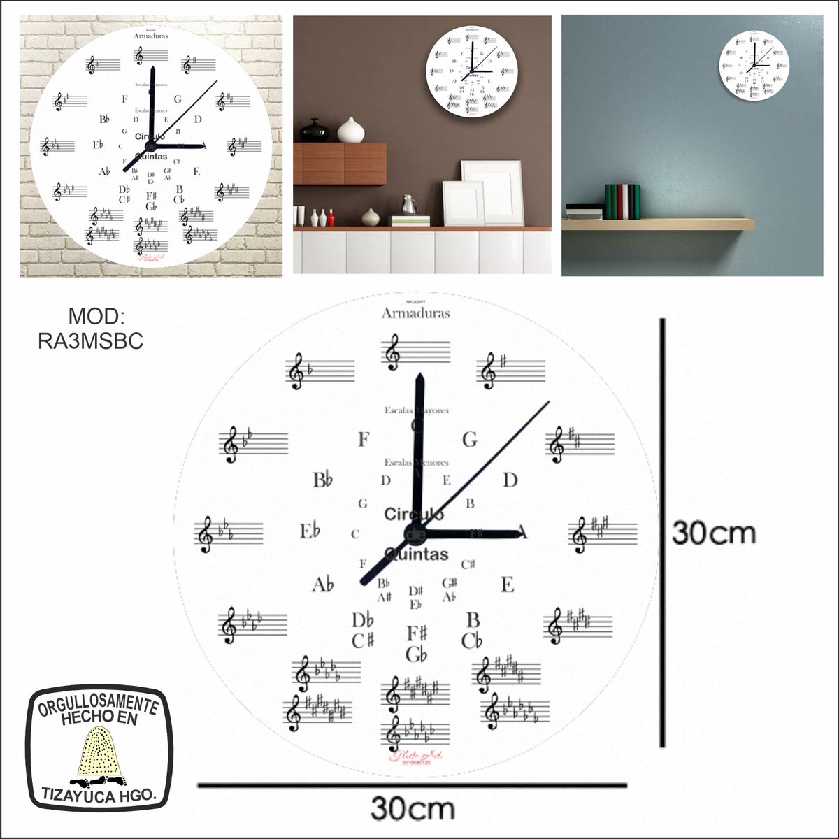 victorh_gr's tweet photo. Reloj CIRCULO DE QUINTAS regalo para amigos y familiares. sorprende a tus visitas. https://t.co/uKwvGV8106
