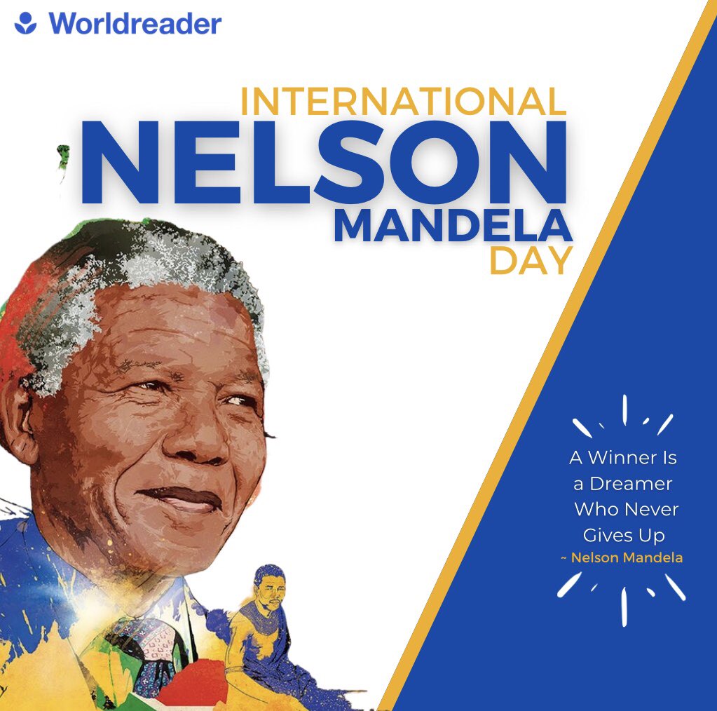 worldreader_wa's tweet photo. As Mandela said “ A winner is a dreamer who never gives up”. So keep reading little dreamers, and never give up on your own dreams.Happy Nelson Mandela Day!
#nelsonmandela #freebooks #worldreaders #digitalreading #letsgetchildrenreading https://t.co/i9oy555HRg