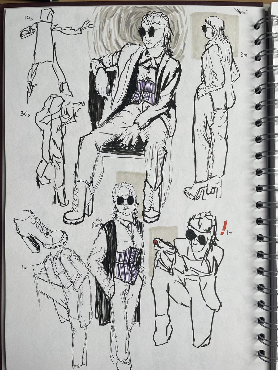 dappercrook's tweet photo. Revisiting some life drawing society studies, and they were definitely one of the best models we’ve had. So cool! https://t.co/A6vxGevGGH