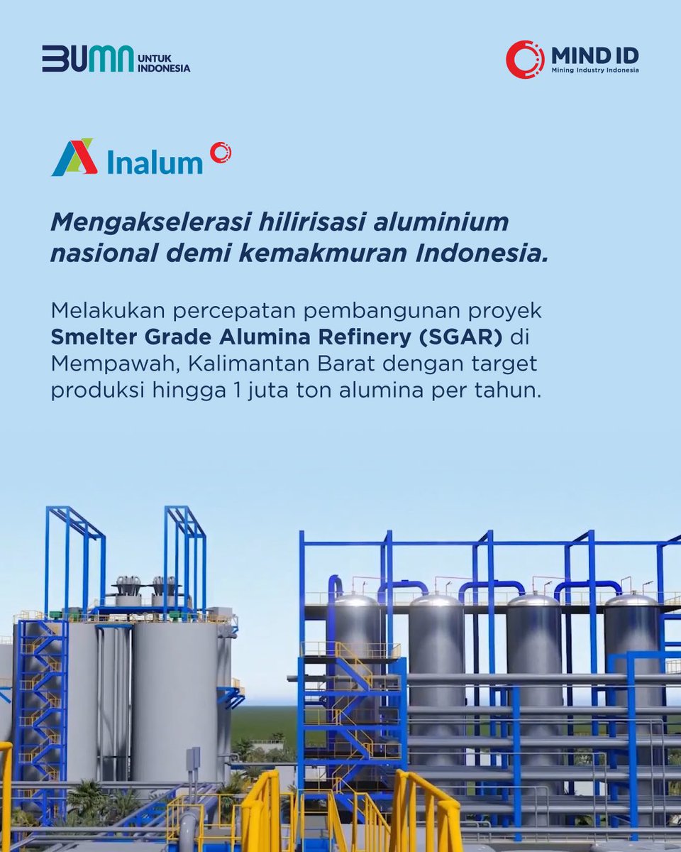 BukitAsamPTBA's tweet photo. Keberadaan Grup MIND ID sangat penting bagi Indonesia untuk turut memberikan nilai tambah dan kontribusi yang optimal kepada negara dan masyarakat.
#MasaDepanIndonesia #MiningForLife #TambangUntukIndonesia
@OfficialAntam @bukitasamptba @inalum @freeportindonesia @officialtimah https://t.co/jvRYpJIpne