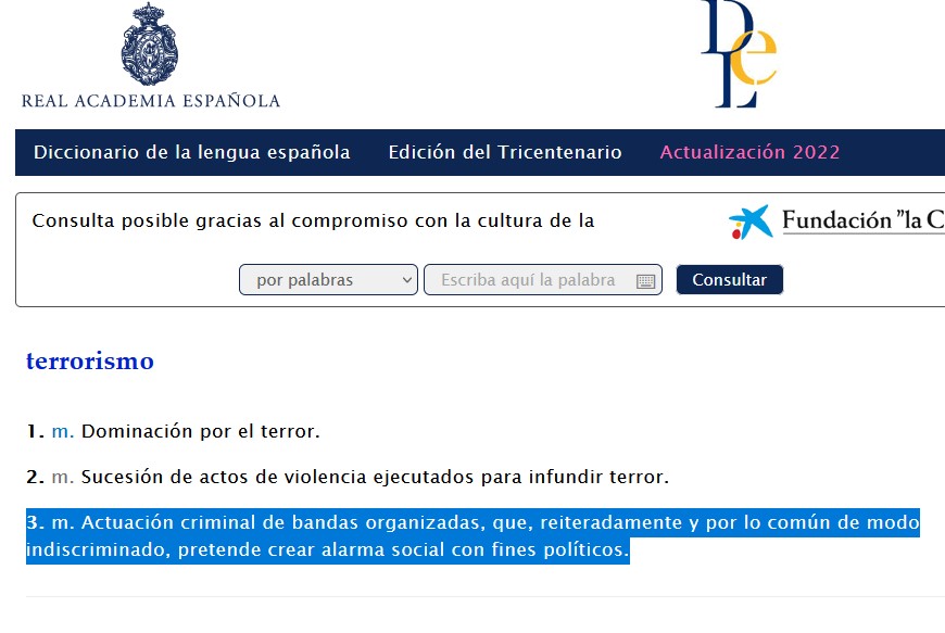 1) Venga, un pequeño hilo en plan remember, para que no se nos olviden ciertas cosas hechas en nombre de la Ciencia™

Empezamos por esos mensajes institucionales que según la RAE, podrían ajustarse perfectamente a la definición de "terrorismo".