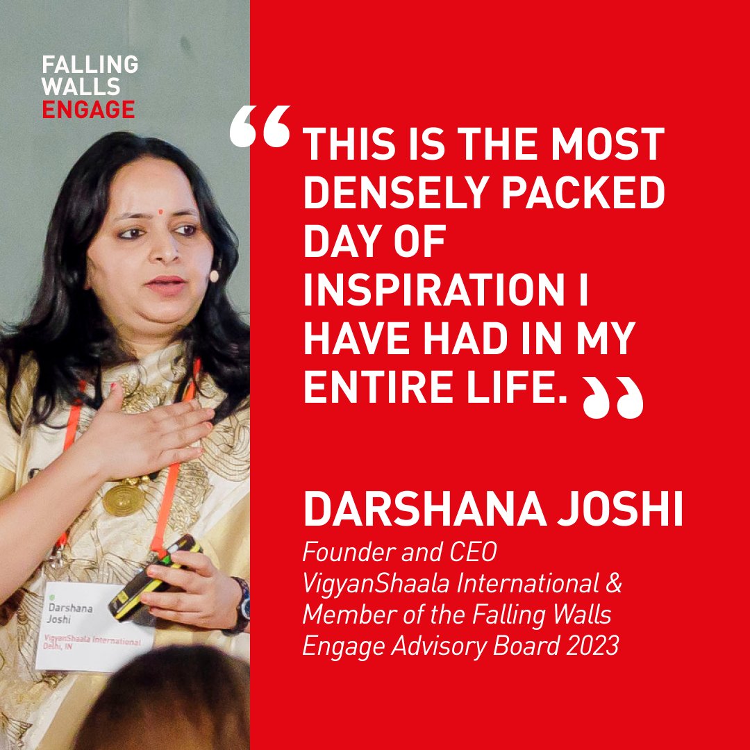 Falling Walls (@falling_walls) on Twitter photo Meet the @fwengage Advisory Board: @drdarshanajoshi, @blakmashaba, @themicromuseums!
Their support is vital in selecting the Winners who will participate in the Falling Walls Engage Pitch Day in Berlin on 7 November, as part of the Falling Walls #ScienceSummit2023. 💥🌟 Meet the @fwengage Advisory Board: @drdarshanajoshi, @blakmashaba, @themicromuseums!
Their support is vital in selecting the Winners who will participate in the Falling Walls Engage Pitch Day in Berlin on 7 November, as part of the Falling Walls #ScienceSummit2023. 💥🌟