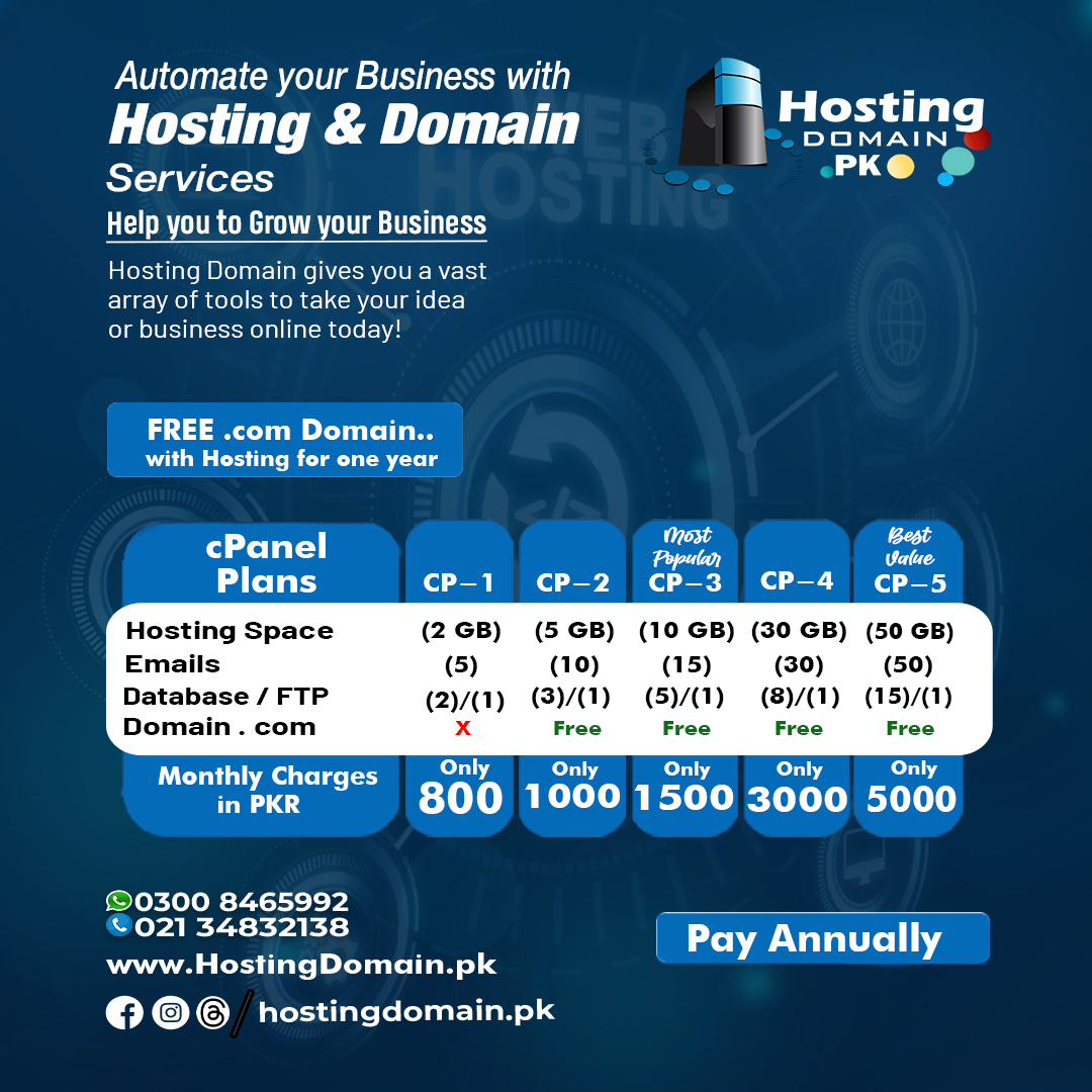 HostingDomain.pk tweet media