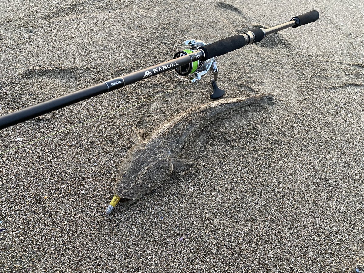 takumi_iga0119's tweet photo. 最近の宮城サーフは、サイズ問わずマゴチの接岸が多いのでサーフフィネス投入!
センシー食われまくりでした💯
#jackall_shore_salt
#ジャッカル
#sabull
#サブル
#センシー
#sensy
#仙南サーフ
#仙台サーフ https://t.co/XprM4ZtIFf