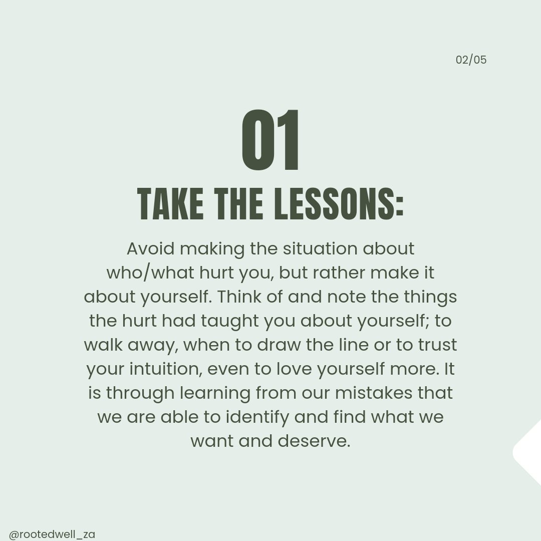 Rootedwell_za's tweet photo. Tuesday: Healing 
Take charge and open up to ncounters again; set boundaries, communicate clearly and love yourself more this time.

How do you deal with hurt? https://t.co/mNjEc5pz6N