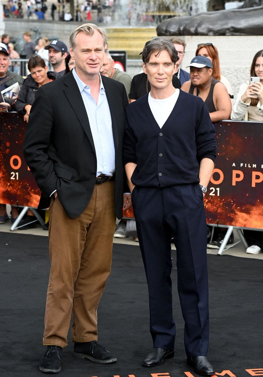 Peaky_Duchess's tweet photo. “If you found out tomorrow that someone was directing a biopic about you, what piece of advice would you give that director?”
#ChristopherNolan : “Cast Cillian Murphy.”🥹♥️
#Oppenheimer #CillianMurphy https://t.co/cHNxJeoCIk