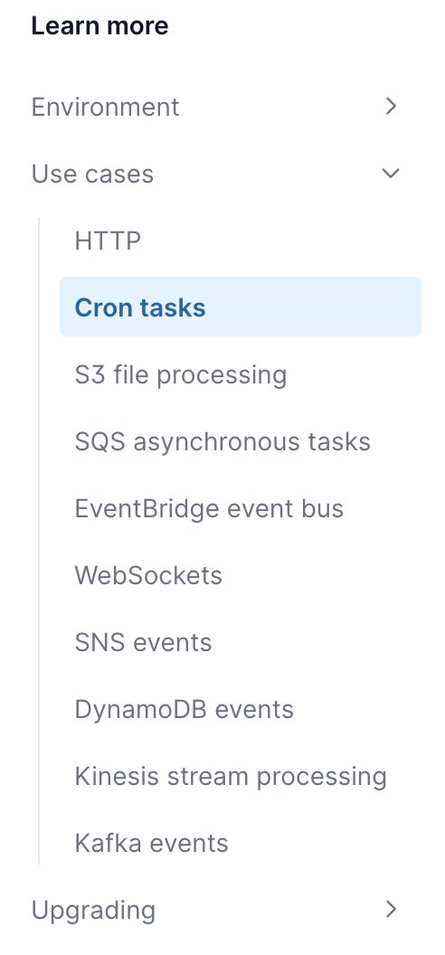 matthieunapoli's tweet photo. @brefphp The current docs are structured based on how Bref works (HTTP runtime, function runtime, etc.). Huge mistake.

The new docs will be use-case focused. Start with what you want to achieve and the docs will help you get there! https://t.co/TAQleV2KpN