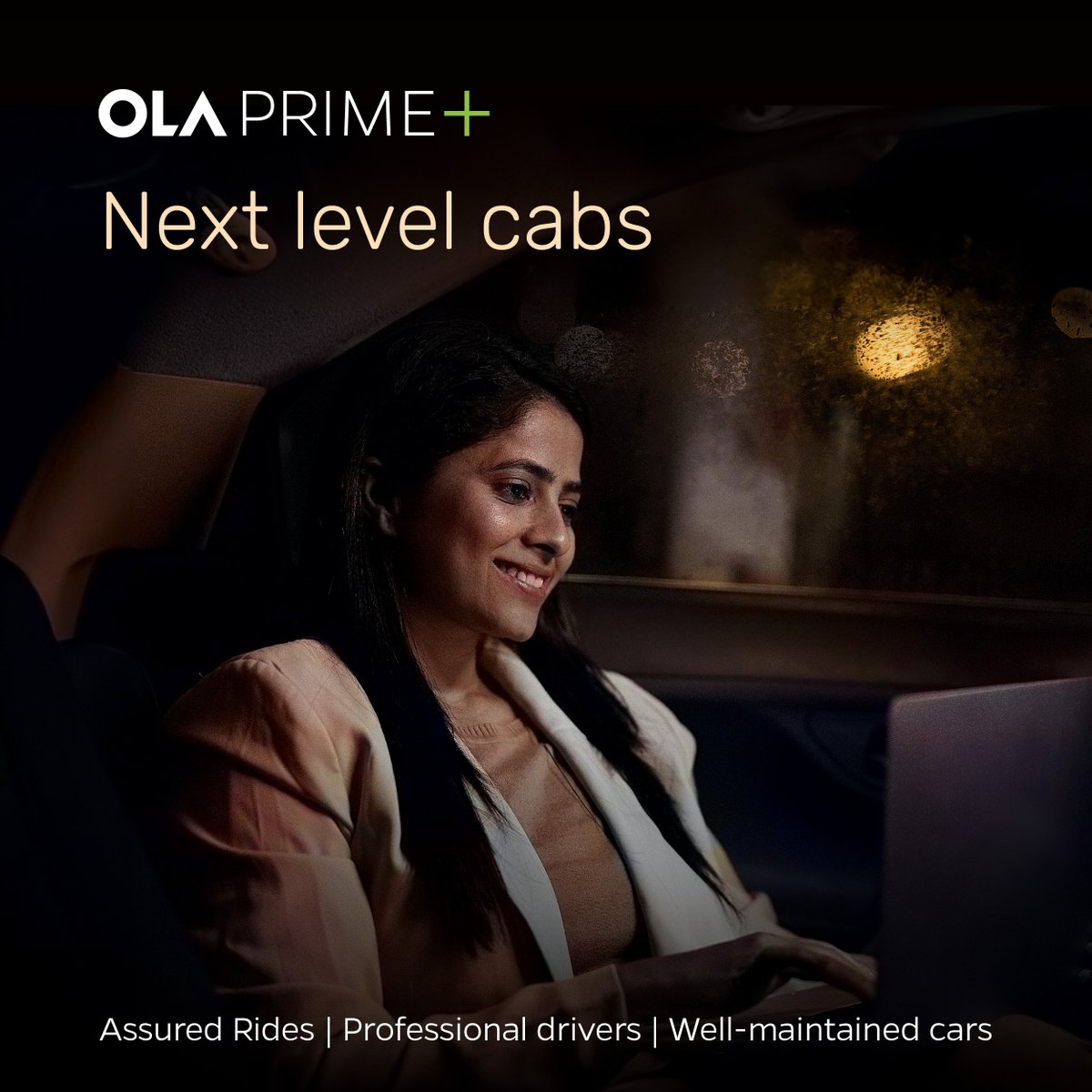 Olacabs's tweet photo. Bengaluru, have you tried out Ola Prime Plus yet? Our drivers go above and beyond to give you the best experience.
That means no ride cancellations. No long waiting time. No kidding!
Go on. Try us out. We’re happy to drive you anywhere.
#OlaPrimePlus #PrimePlus https://t.co/WN38J63gie