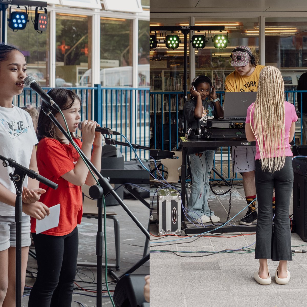 Afgelopen schooljaar hebben wij voor de Verrijkte Schooldag Vinkhuizen de workshops Play in a Band en DJ'en gegeven. Tijdens het VSD Festival konden de deelnemers laten zien wat ze allemaal hebben geleerd. Het plezier spatte ervan af tijdens de presentatie op het schoolplein 📷