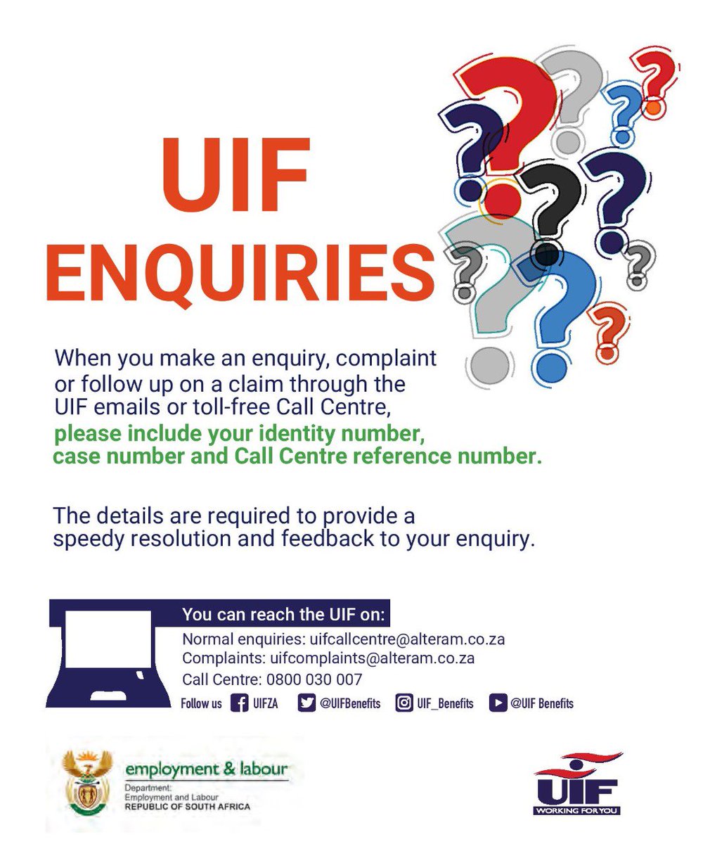 UNEMPLOYMENT INSURANCE FUND (UIF) tweet media