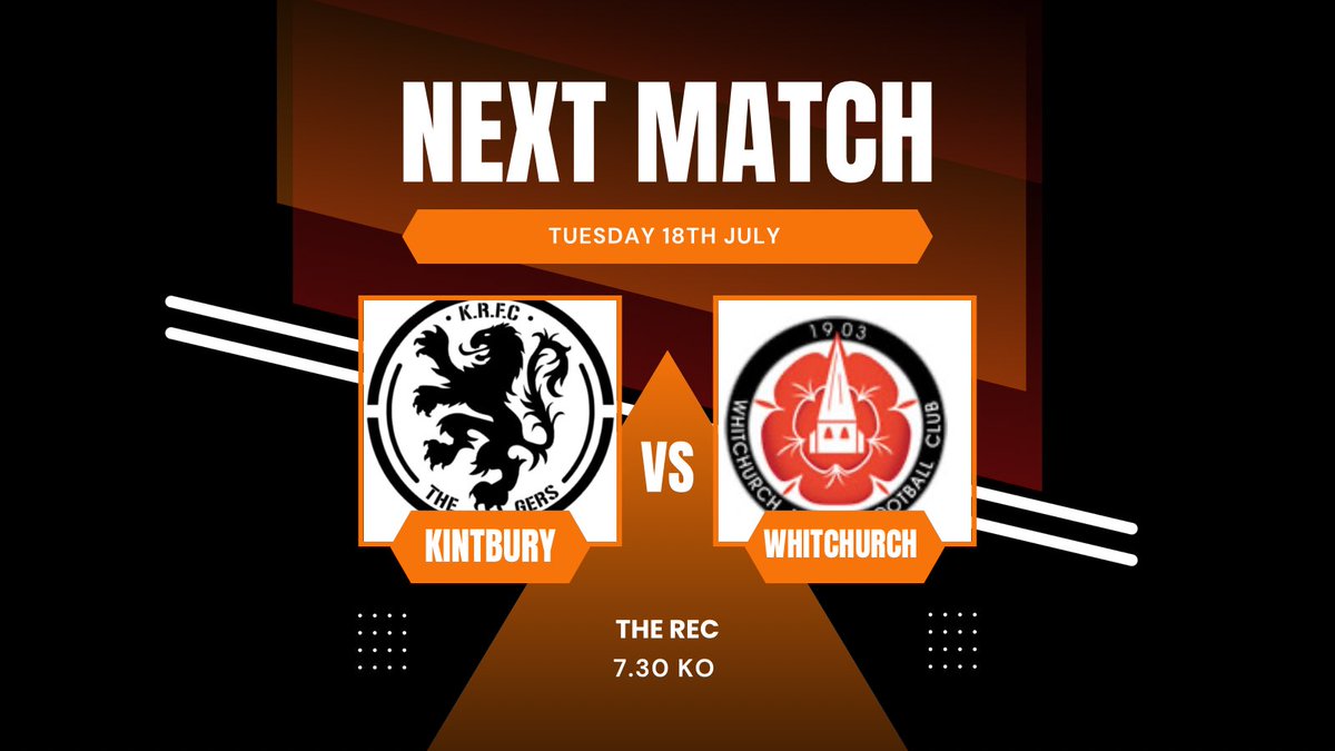 Tonight we host <a href="/Whitchurchutd/">Whitchurch United FC</a> in our second pre season game. 

FREE ENTRY and bar open from 6.30 🍺⚽️ 

7.30 KO