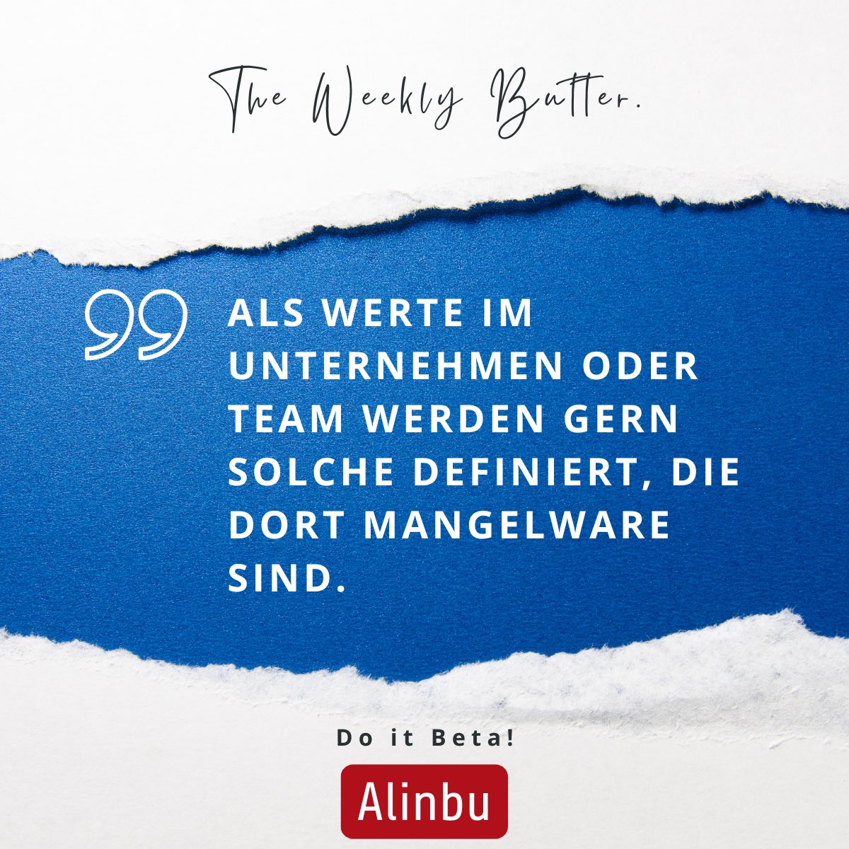 Als #Werte im Unternehmen oder Team werden gern solche definiert, die dort Mangelware sind. Ändern kann man so jedoch wenig, denn Werte-Arbeit ist nur Arbeit an Symptomen. 

Mehr zu Werten &amp; Werte-Arbeit, sowie wirksamen Alternativen:

alinbu.net/magazin/ueber-…

#BetaCodex #Scrum