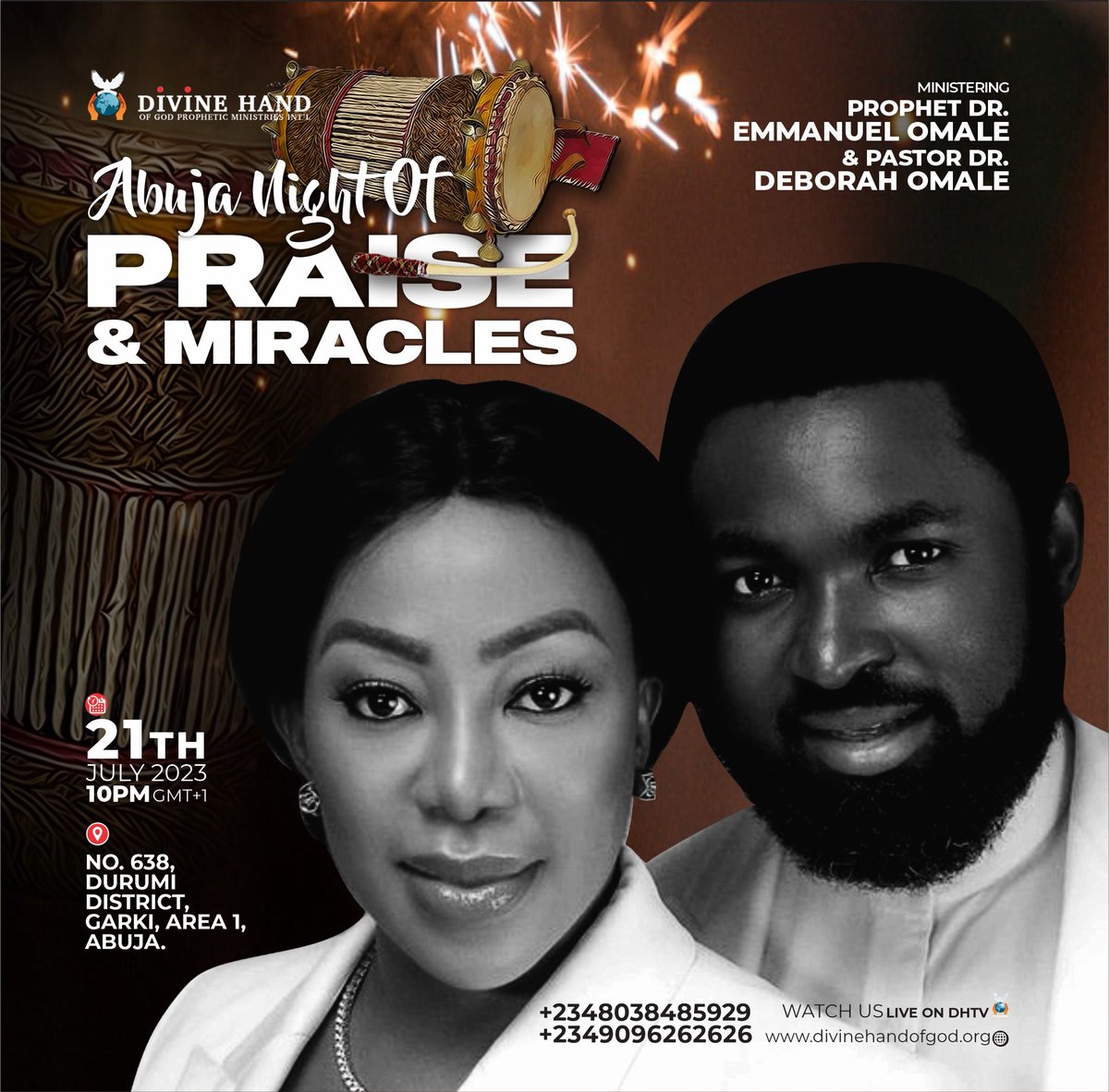prophetdromale's tweet photo. Abuja Night of Praise and Miracles!

Our monthly night of explosive expression of Praise and worship, activating the downpour of the miraculous.
May edition is here to the glory of the miracle worker!

God is set to do great and mighty things in your life.
 #prophetemmanuelomale https://t.co/HLcRle5cBr