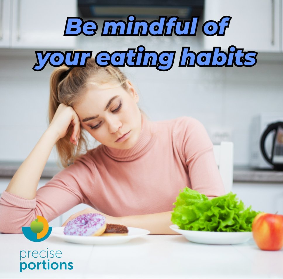 PrecisePortions's tweet photo. Healthy eating is about more than just the foods you eat. It is being mindful of your eating habits, taking time to eat and noticing when you are hungry and when you are full Being aware of: how you eat? why you eat? what you eat? when you eat?  how much you eat? #Preciseportions https://t.co/oKV4e24WvU