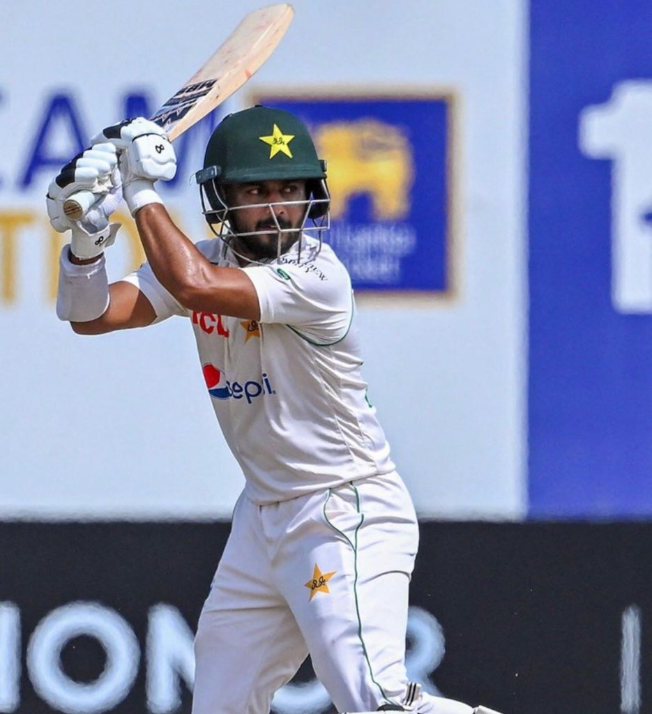 HammadBuzdarpti's tweet photo. A match saving innings from Saud Shakeel innings of high class and gets through his century👏👏 #PAKvsSL https://t.co/svzrWD0X2Q